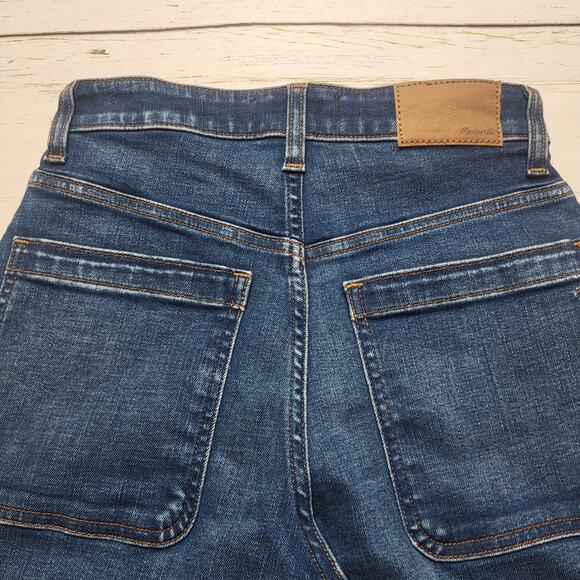 Madewell Curvy Emmett Wide Leg Trouser Jeans Patch Pockets Medium Wash 26 - Picture 6 of 12
